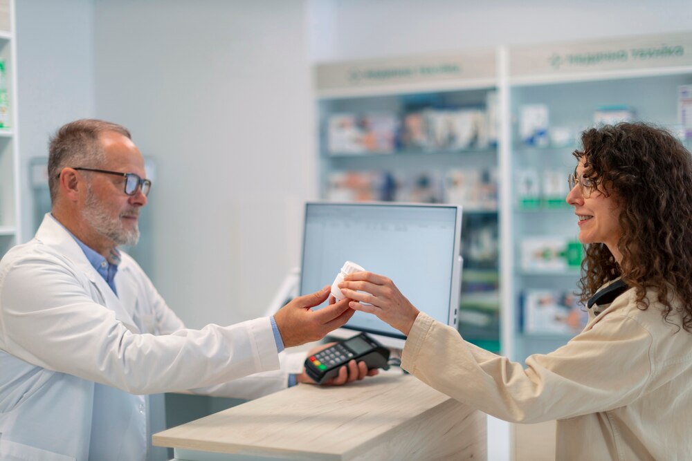 Pharmacist at work